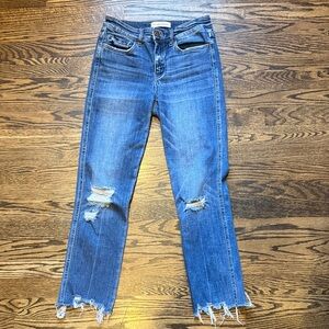 Flying Monkey Distressed Straight Leg Jeans - Size 26. My FAVORITE JEANS EVER!!